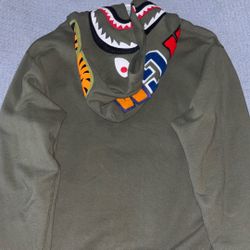 Olive Bape Pullover Hoodie