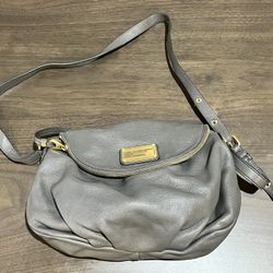 Marc Jacobs Classic Mini Q Natasha Gray Crossbody Shoulder Bag