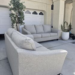 Signature Design by Ashley 2-Piece Sofa Set (Stone Gray)