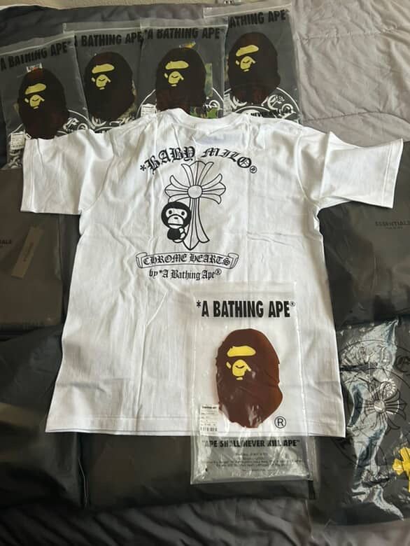 Chrome Hearts x Bape Shirt (tags+store Bag)