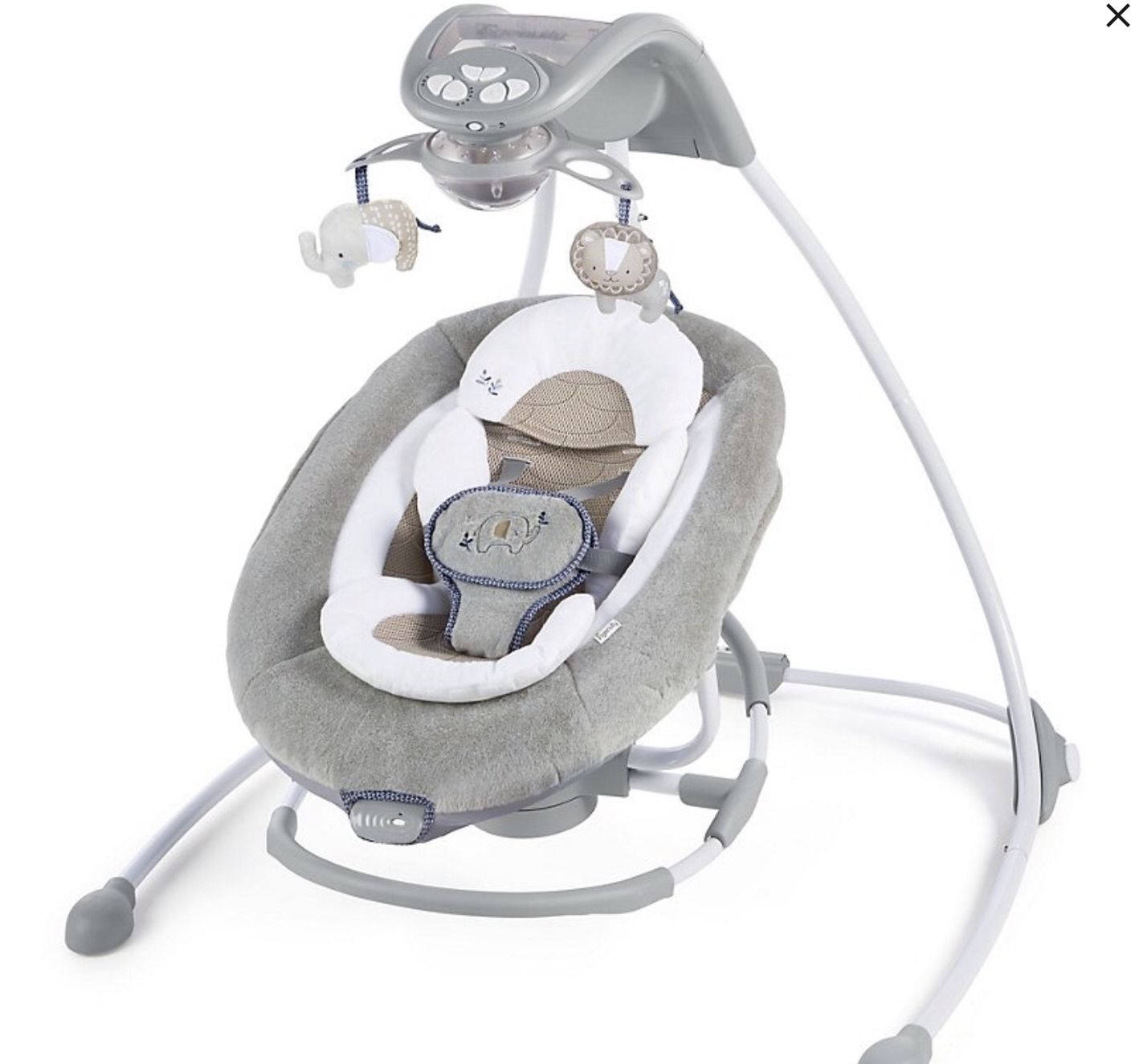 Ingenuity “Dream Comfort” InLighten Cradling swing & Rocker