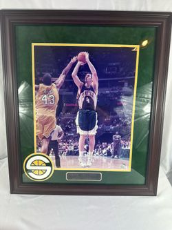 Nick Collison Signed Seattle SuperSonics Framed Photo w/ Dual COAs – Autographed NBA Memorabilia