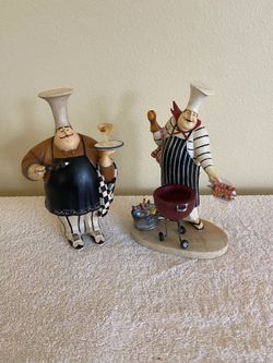 Jennifer Garant French Chef Figurines - Set of 2