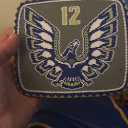 Seahawk Beaded Medallion Amazing Piece 