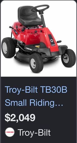Lawn mover tractor 30”  for only $400.