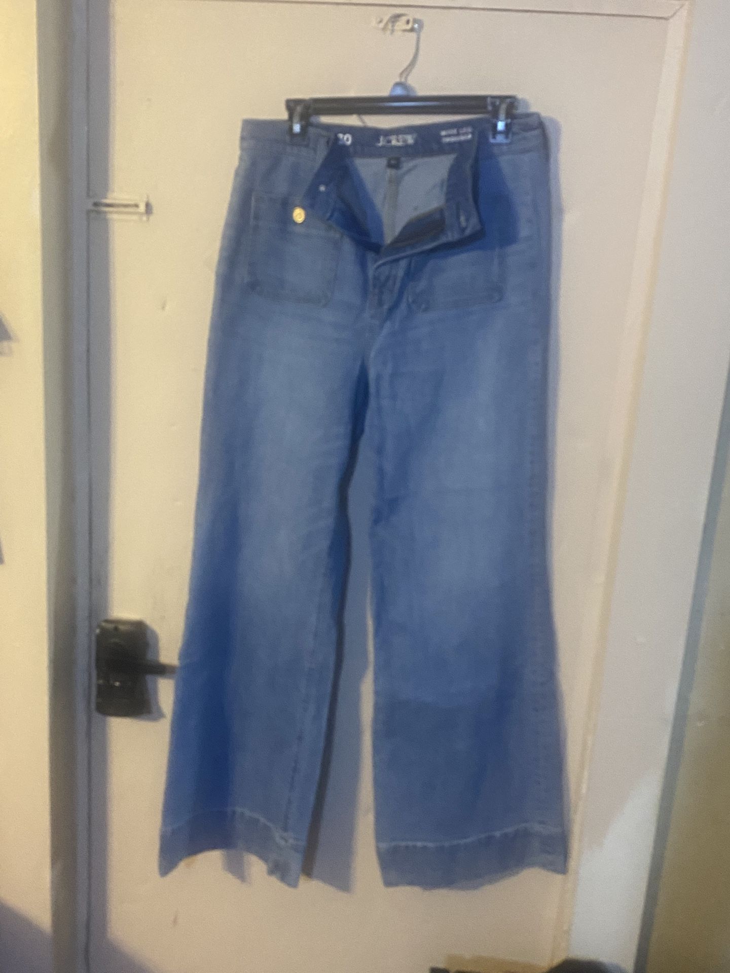 Women’s J Crew Wide Legged Jeans