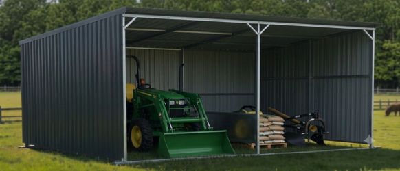 12'x20' galvenized metal shelter