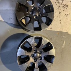 Jeep 5 Rims With New Sensors 18 Inches 