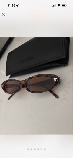 Channel cat eye sunglasses