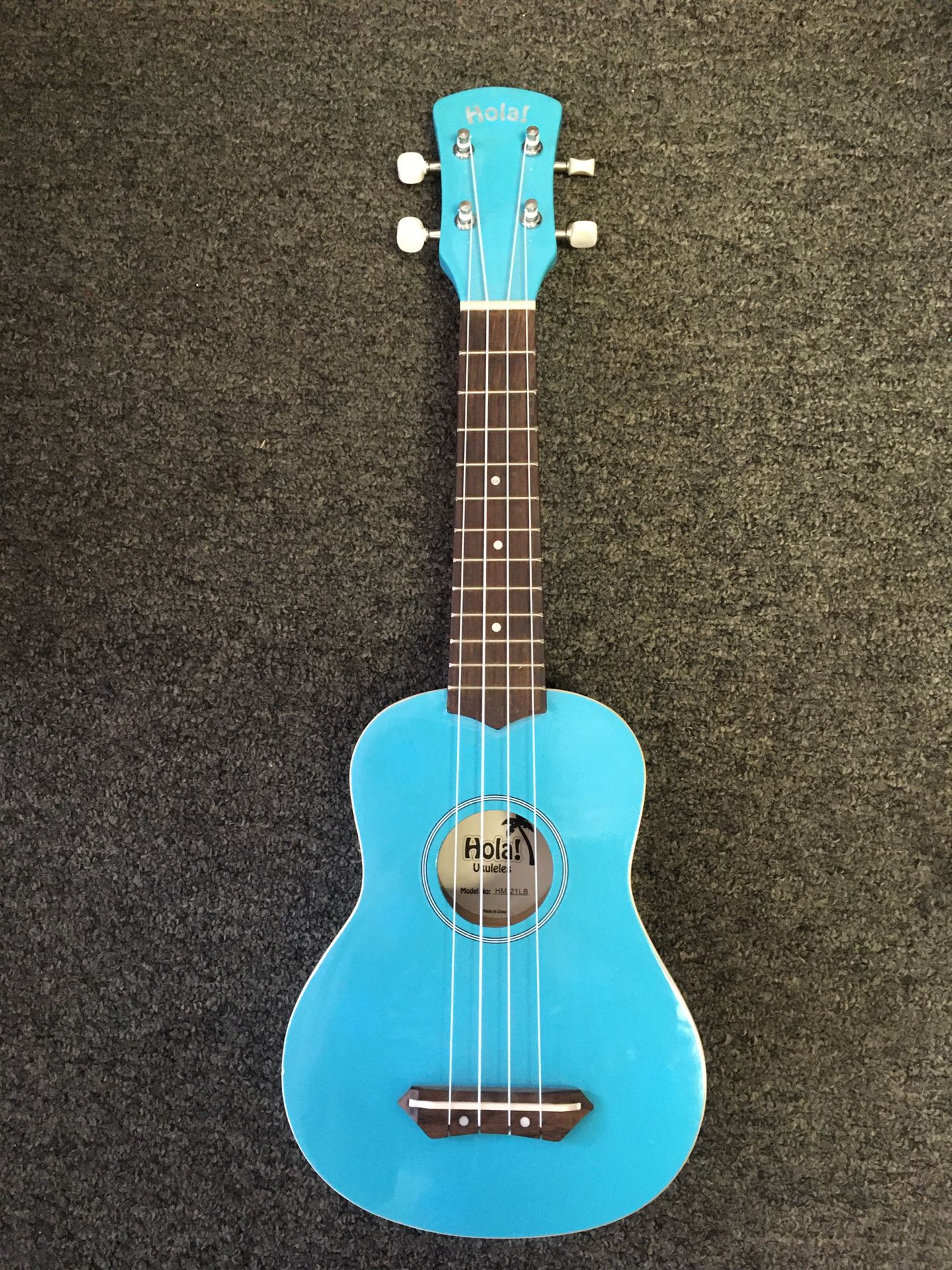 Hola baby blue ukulele - used only a few times - like new condition