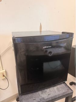 Mini black refrigerator