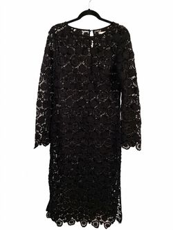 H&M Black Floral Lace Midi Dress Like New