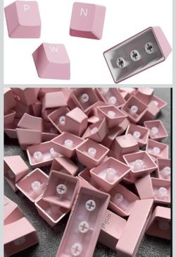 Pink Keyboard Caps
