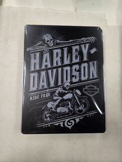 Harley Davidson Motorcycle Bike faux vintage metal sign