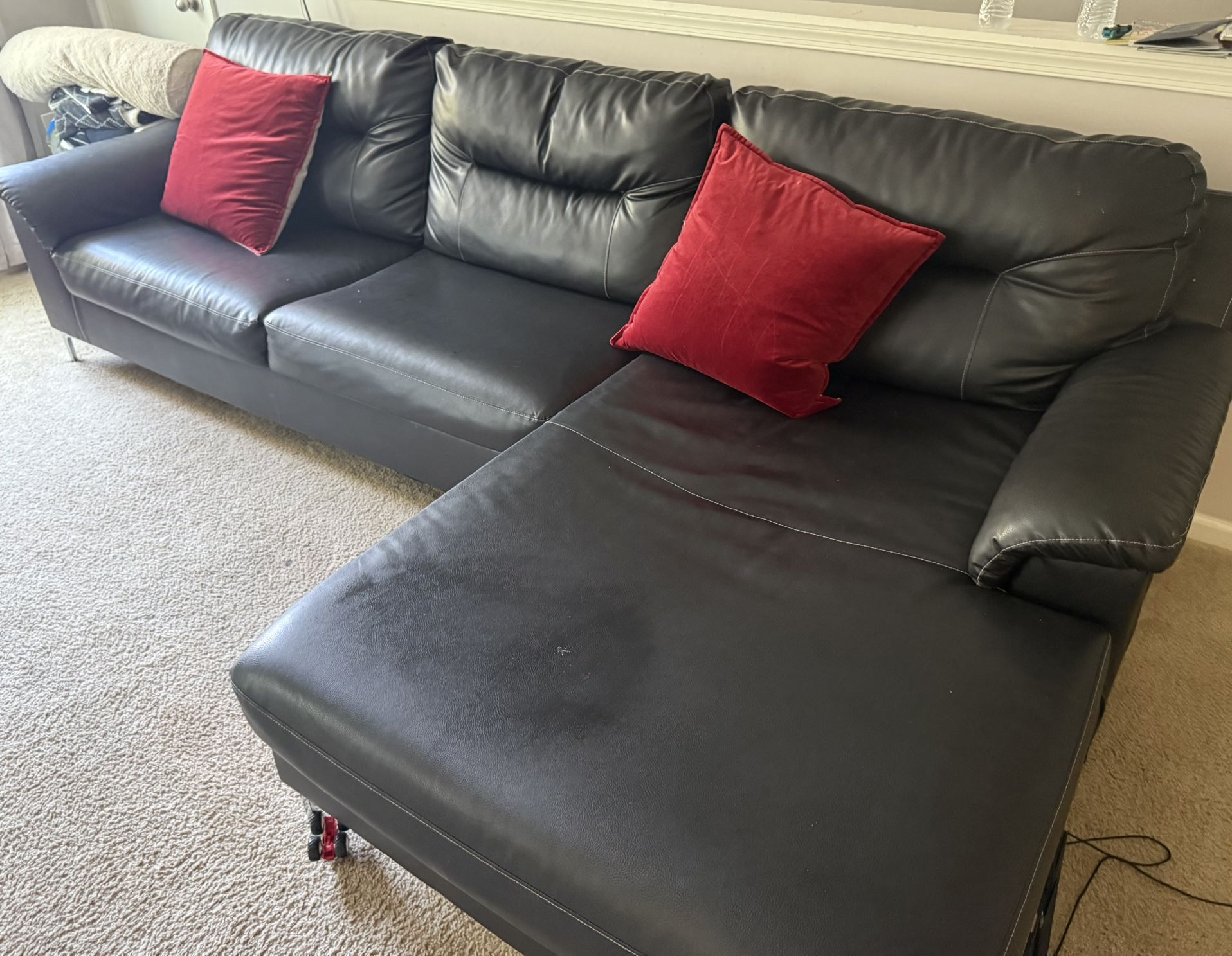 Black Leather Couch