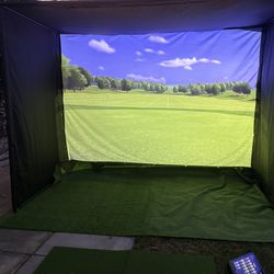 Golf simulator Set up