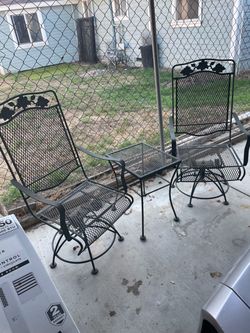 Table and chairs
