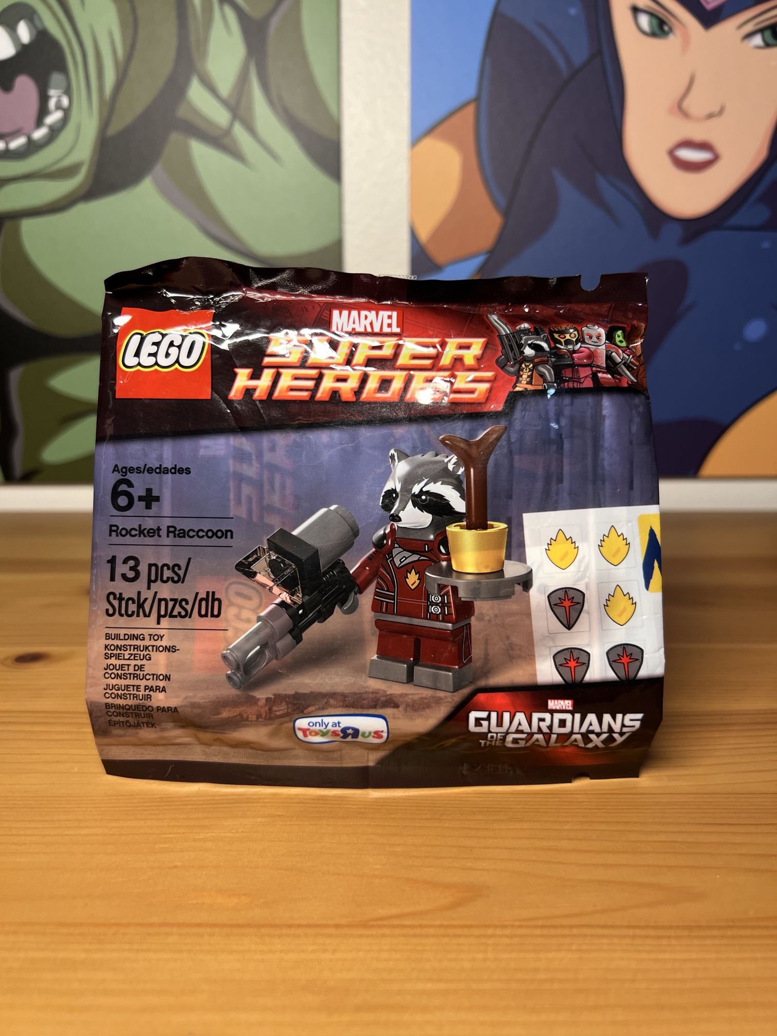 Lego Marvel Rocket Raccoon Exclusive Poly Bag Sealed