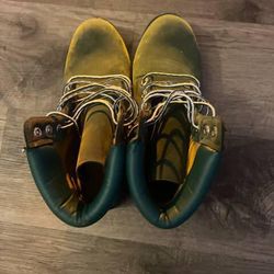 Grass Green Timberland Boots