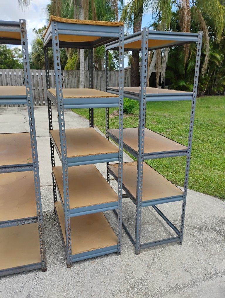 3 Five Tier Shelving