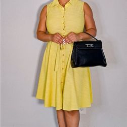 Sharango MIDI Yellow Dress