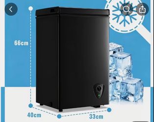 Black Compact Chest Freezer