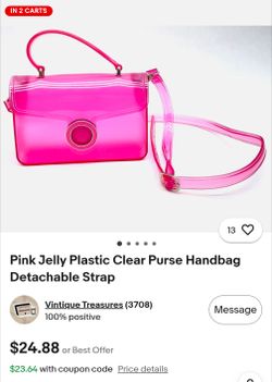 Jelly cross body bag (Stadium approved) pink
