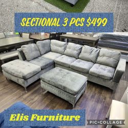 Super Deal Sectional 3 Pcs $499 FREE LOCAL DELIVERY