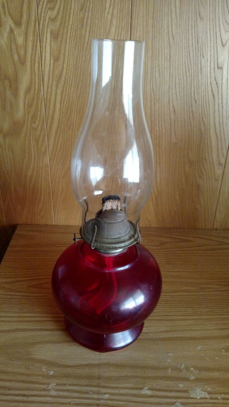 Antique kerosene lamp