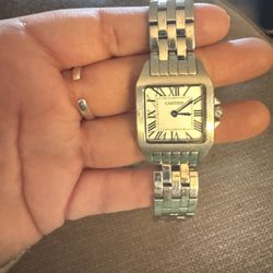Cartier Santos Demoiselle 2698 White Dial Stainless Steel 20mm