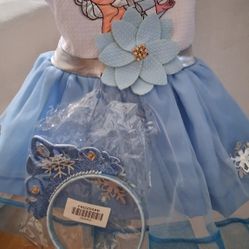 Frozen Dress With Headband $10 Size 1