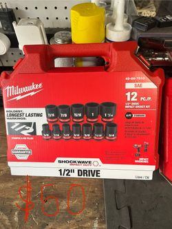 1/2 Drive Milwaukee Sockets