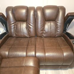 3 Seater Leather Sofa 