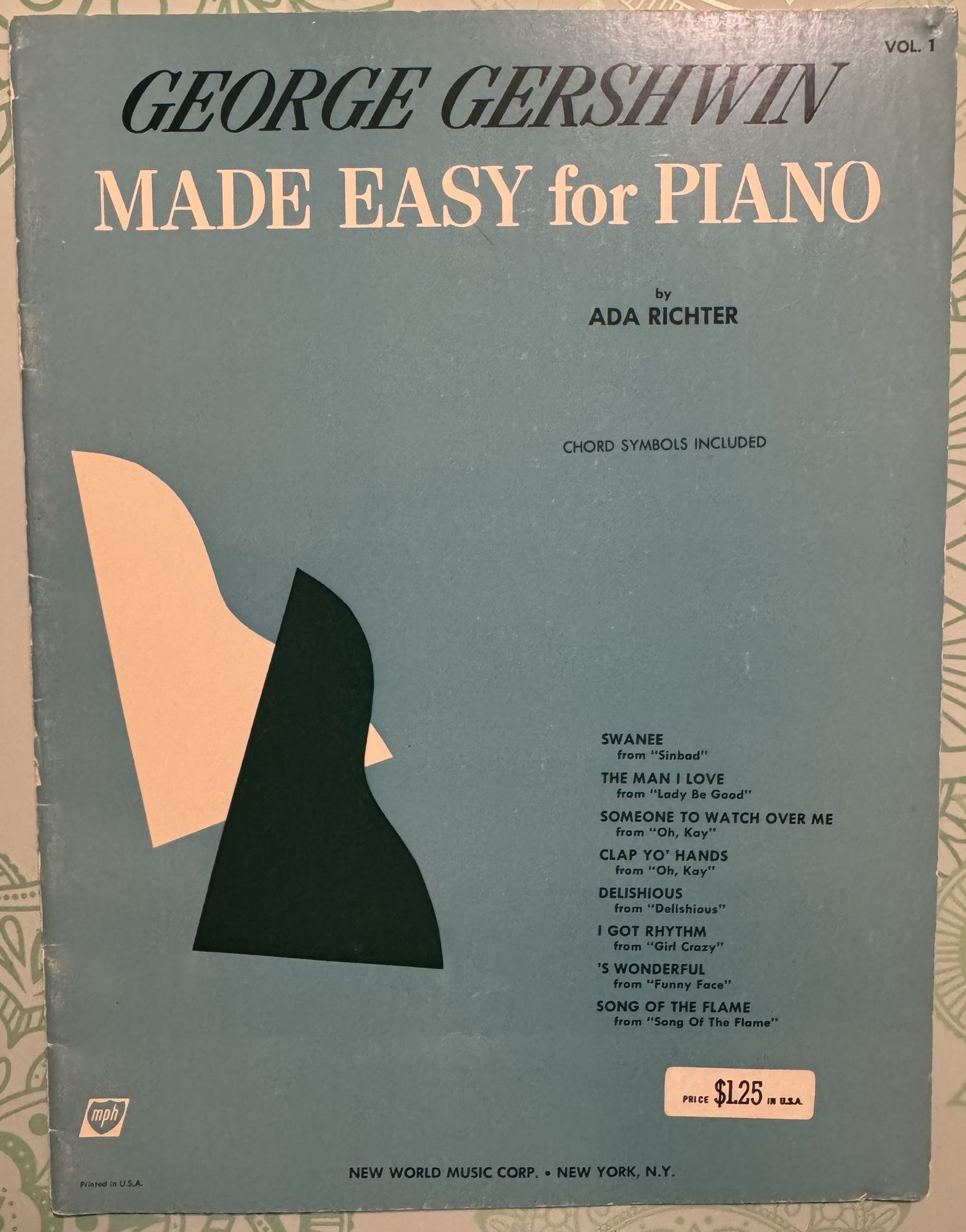 George Gershwin Made For Easy Piano