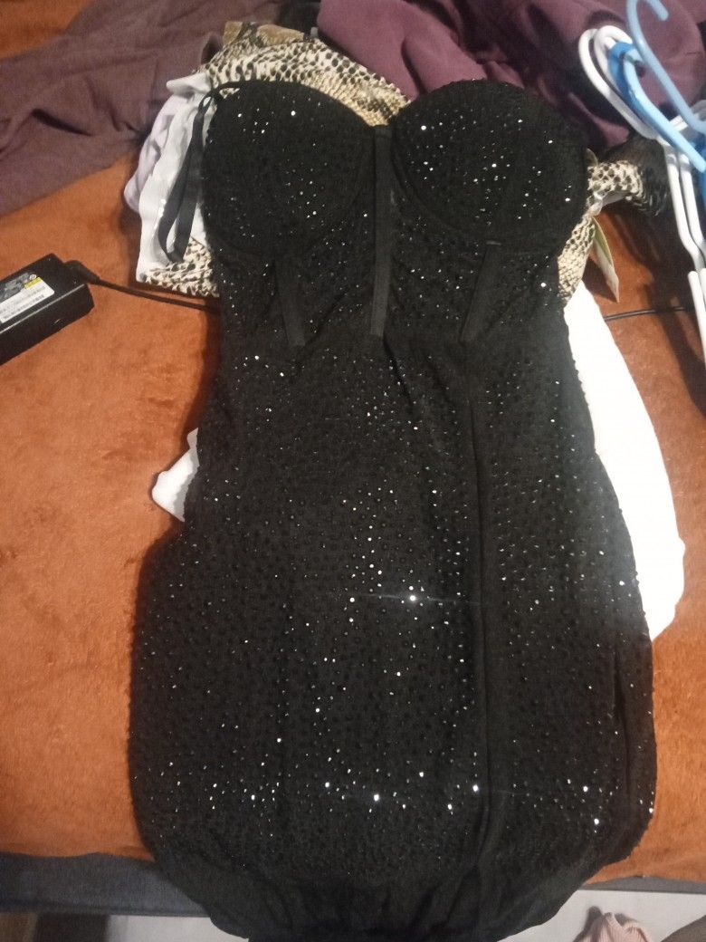 Windsor Black Dress With Split