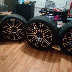 black machines 22" rims for sale or tray for a 22" 5lug black rims 5x114.3mm