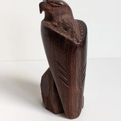 Ironwood Eagle Carved Bird Hawk Figure 6.3"