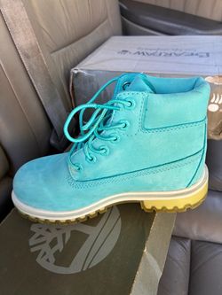 Timberland Kids Boot Teal/Yellow
