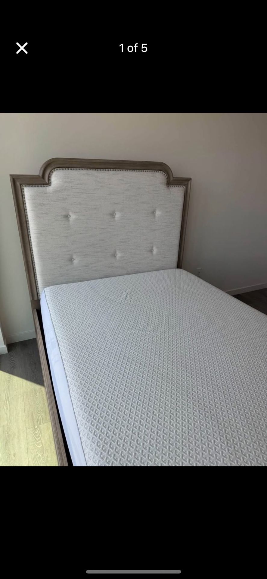 NEED GONE ASAP - Queen Light Brown Bed