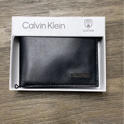 Wallet Calvin Klein Mens Leather Flip Wallet