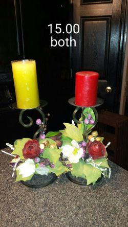 Xmas candle decor