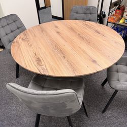 round table with 4 chairs