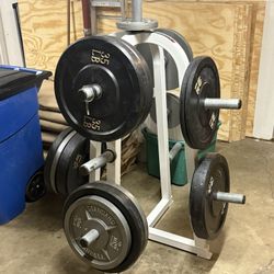 Weight Rack With Weights