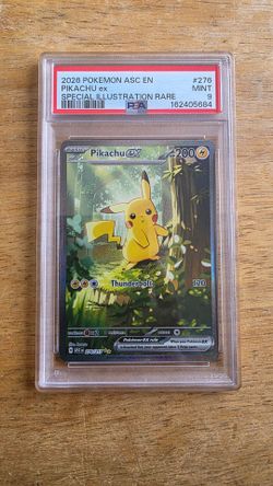 Pikachu ex 276 Special Illustration Rare PSA 9