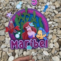 Little Mermaid Cake Topper