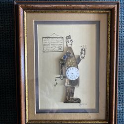 Original Art By Girard  Watch Parts  Framed Dentist Picture