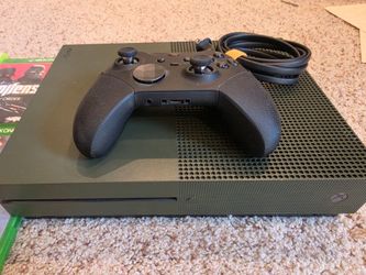 Xbox One S 1TB Battlefield Special Edition Bundle Controller 4 Games!