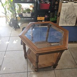 Hexagon End Table Coffee Table $50 Obo
