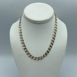 14kt Tri Color Gold Fancy Link Chain 16”