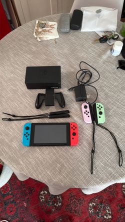 Nintendo Switch, 2 Joycons, Case, and 128 GB Micro SD
